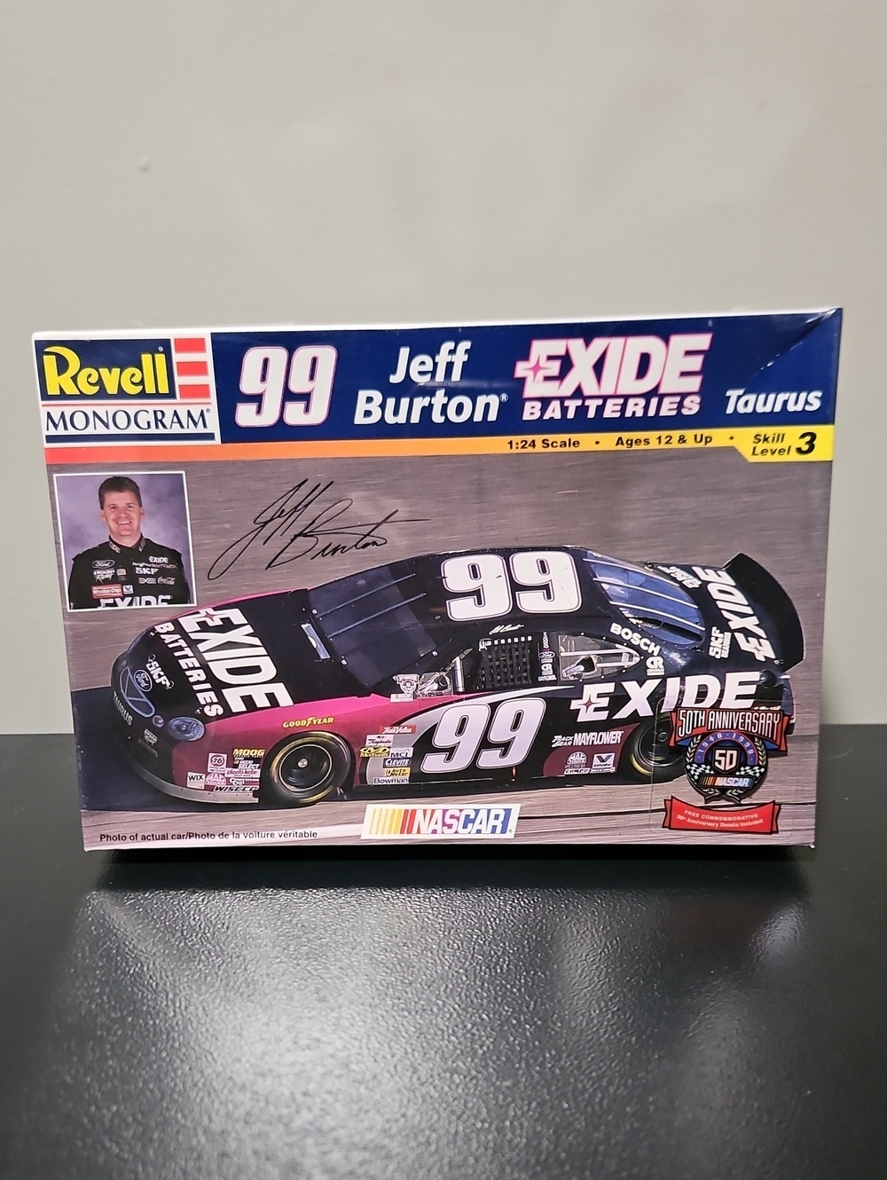 Jeff Burton #99 Exide Batteries Taurus NASCAR Vtg Plastic Model Kit By Revell
